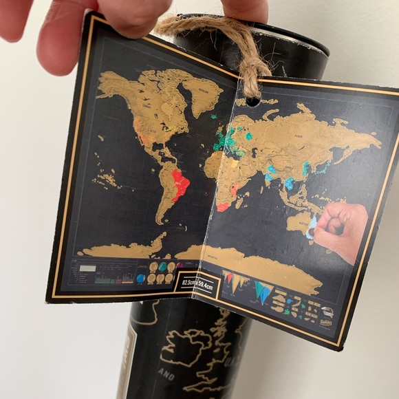 Decor Scratch Map Deluxe Edition Wall Hang - Picture 4 of 8